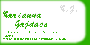 marianna gajdacs business card