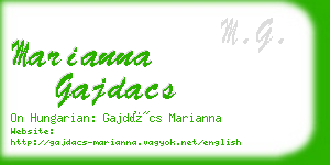 marianna gajdacs business card